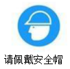 佩戴安全帽警示标志